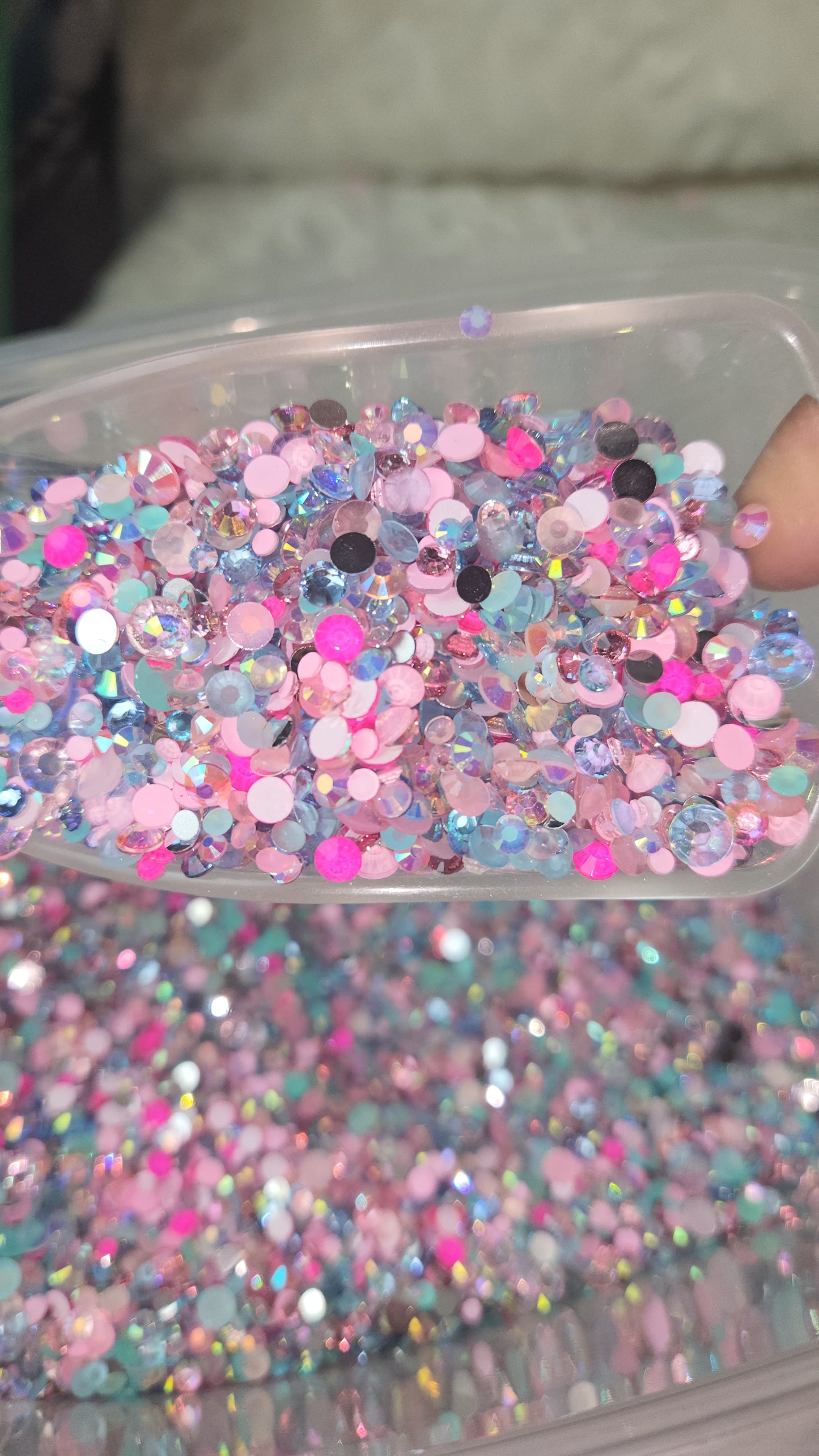 Cotton Candy Rhinestone Mix