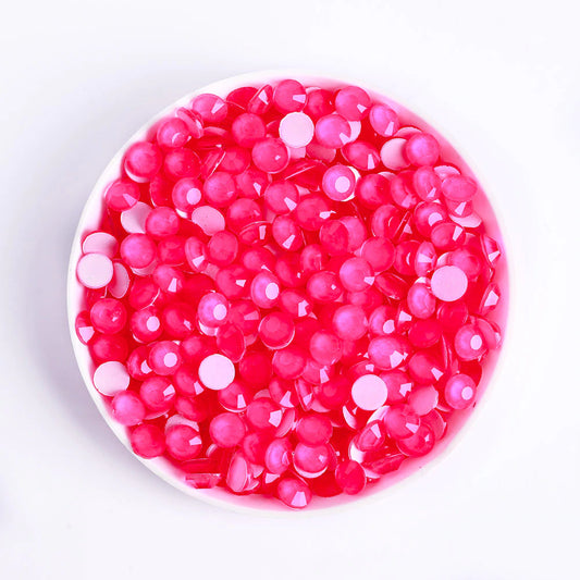 High Quality Neon Pink Crystal Rhinestone Mix