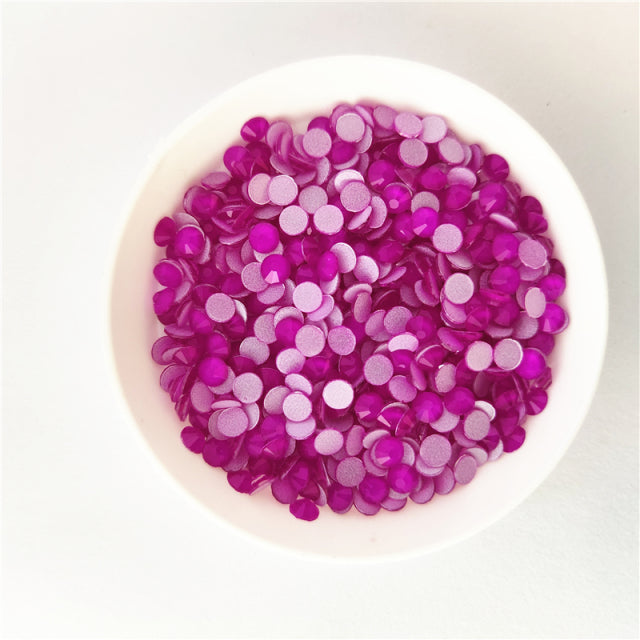 High Quality Neon Purple Rhinestones